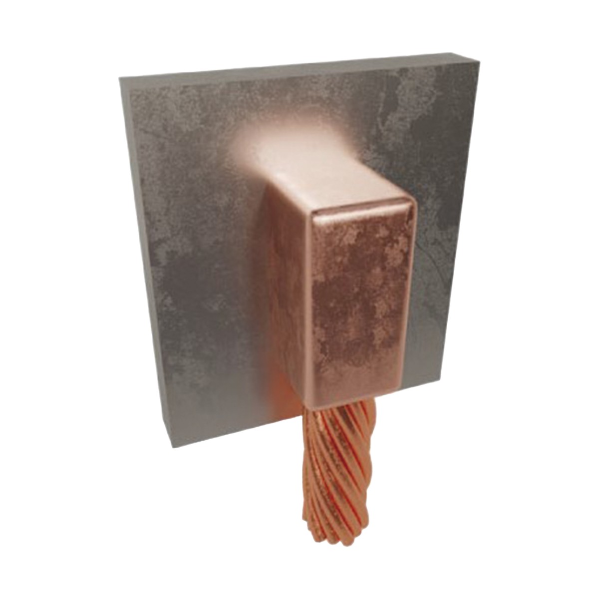 Molde para Soldadura Exotérmica para Cable 4/0 AWG a Superficie de Acero en Vertical a 90°