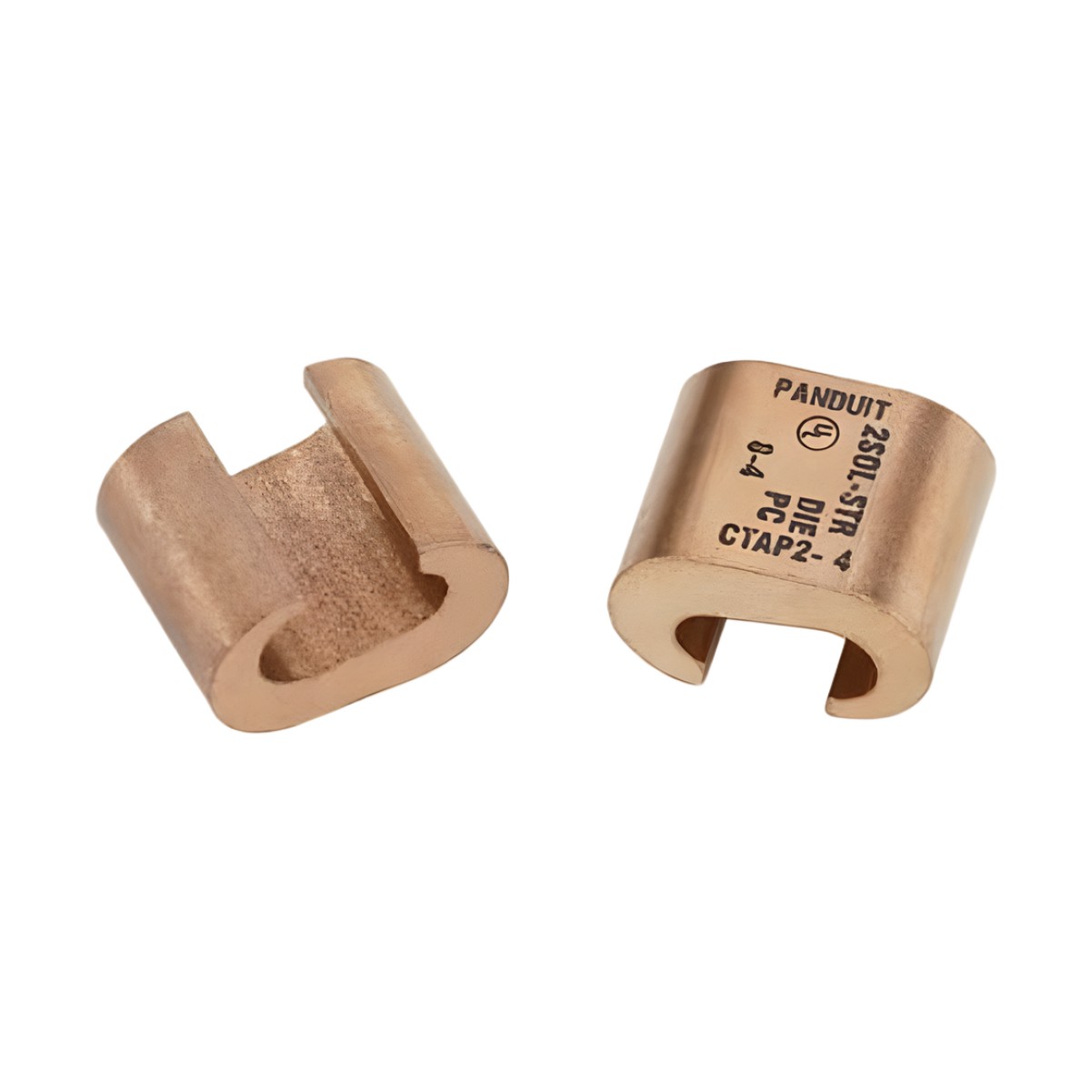 Conector de compresión tipo C StructuredGround CTAP2-2-X, Conductor de cobre 2 AWG, 1pz.