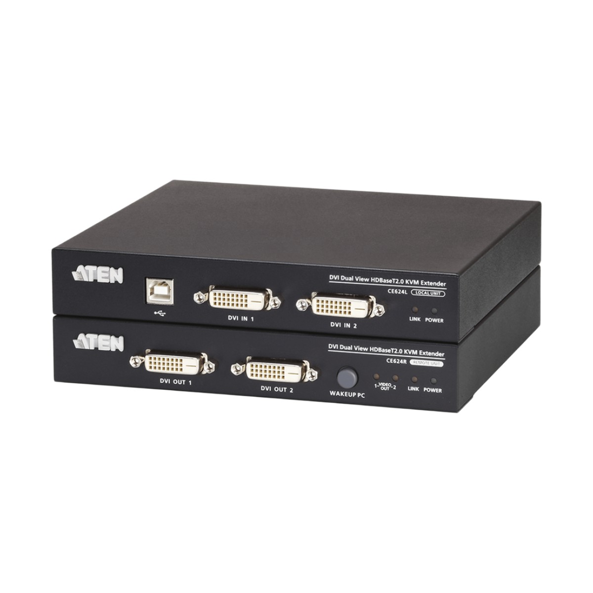 Extensor KVM | HDBaseT™ | 2.0 DVI dual display USB |  1920 x 1200 a 100m
