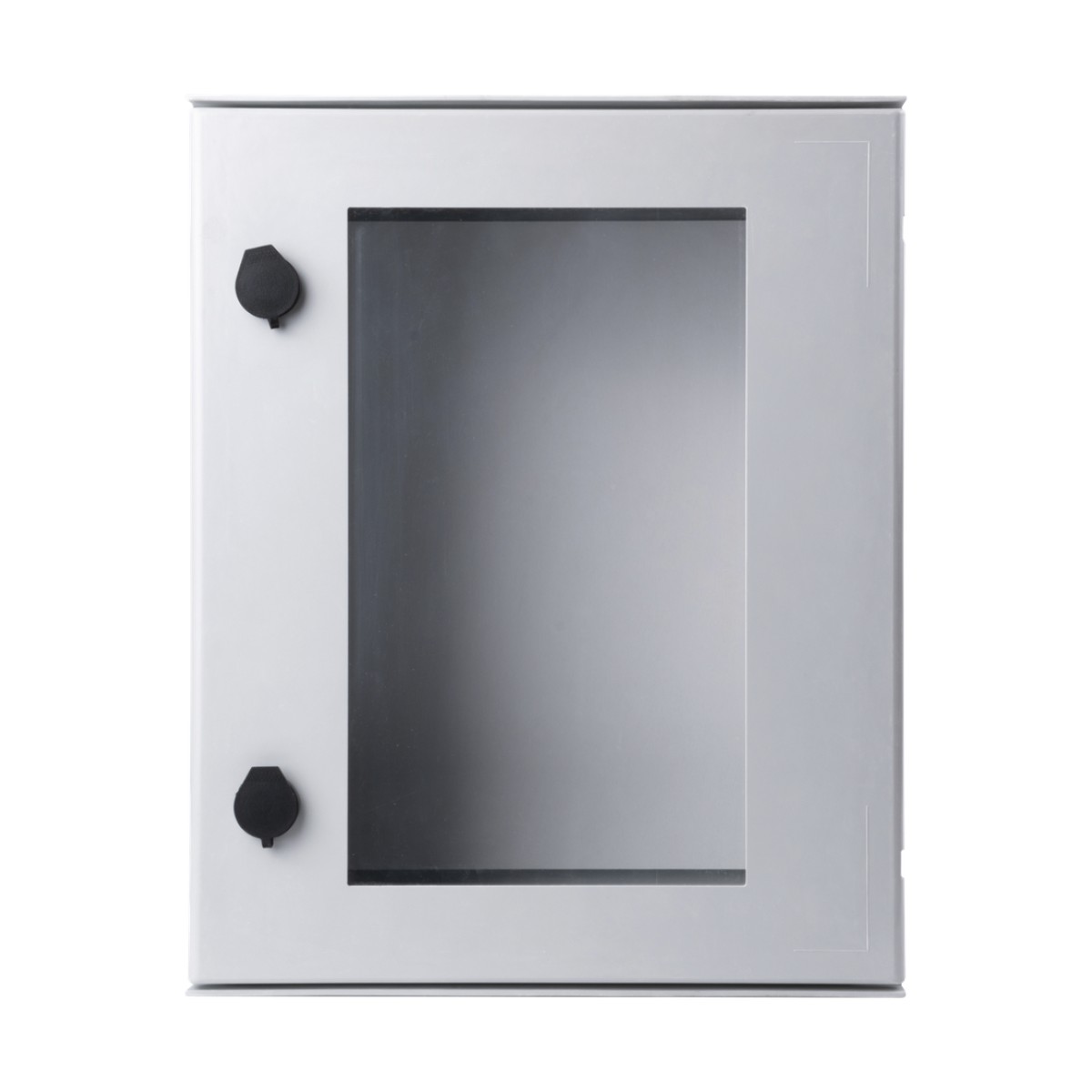 Gabinete de Poliéster IP65 Puerta Transparente, Uso en Intemperie (400 x 500 x 200 mm) con Placa Trasera Interior de Plástico (Incluye Chapa y Llave).