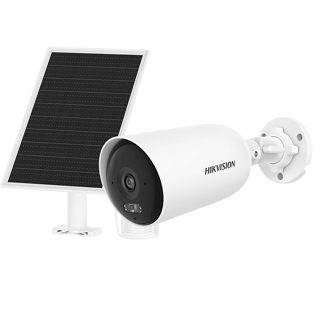 Kit Solar IP All in One / AOV / Bala IP 4 Megapixel / Lente 2.8 mm / Panel Solar + Batería de Respaldo de Litio (9000 mAh) / SIM 4G Incluido/ Audio Bidireccional / IP66 / Micro SD