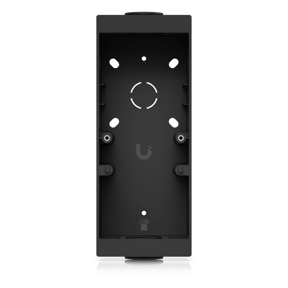 Caja de Conexión Color Negro para Lectores Profesionales UniFi Access y Doorbell, Montaje en Superficie Plana, Compatible con Conduit de 3/4"