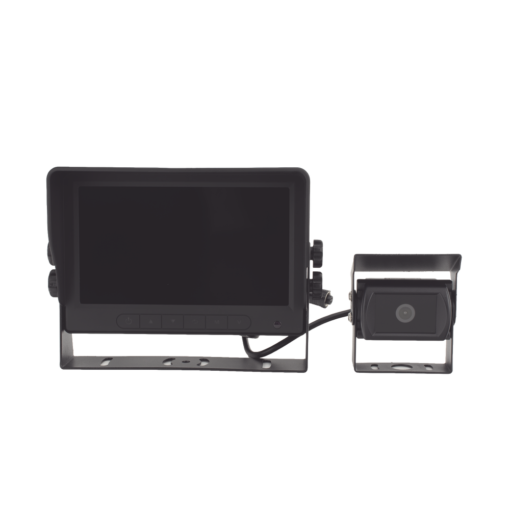 Cámara de Reversa Alámbrica y Monitor para Vehículos de Trabajo y Montacargas con Inteligencia IA Para la Detección de Peatones