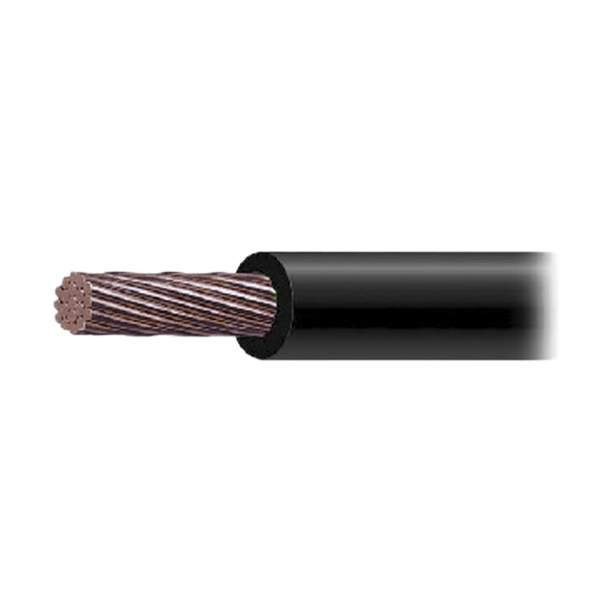 Cable THW-LS / Calibre 2/0 AWG / 19 Hilos / Color Negro / Bobina 100 m (328 ft)