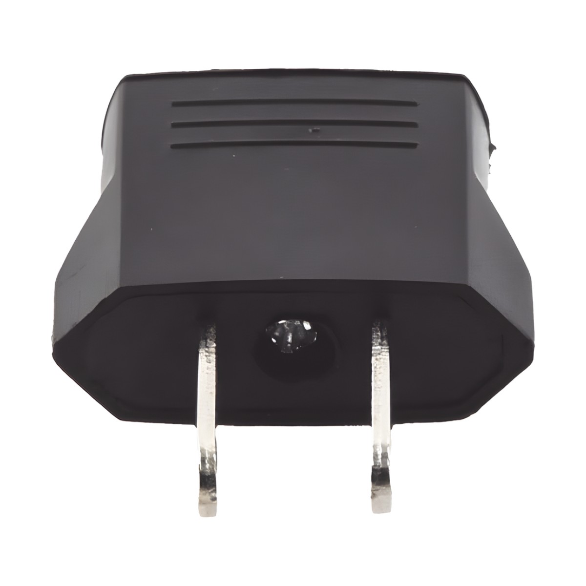Adaptador de enchufe europea a americano, Calidad PREMIUM @ 6 A ; 110 - 250 Vca