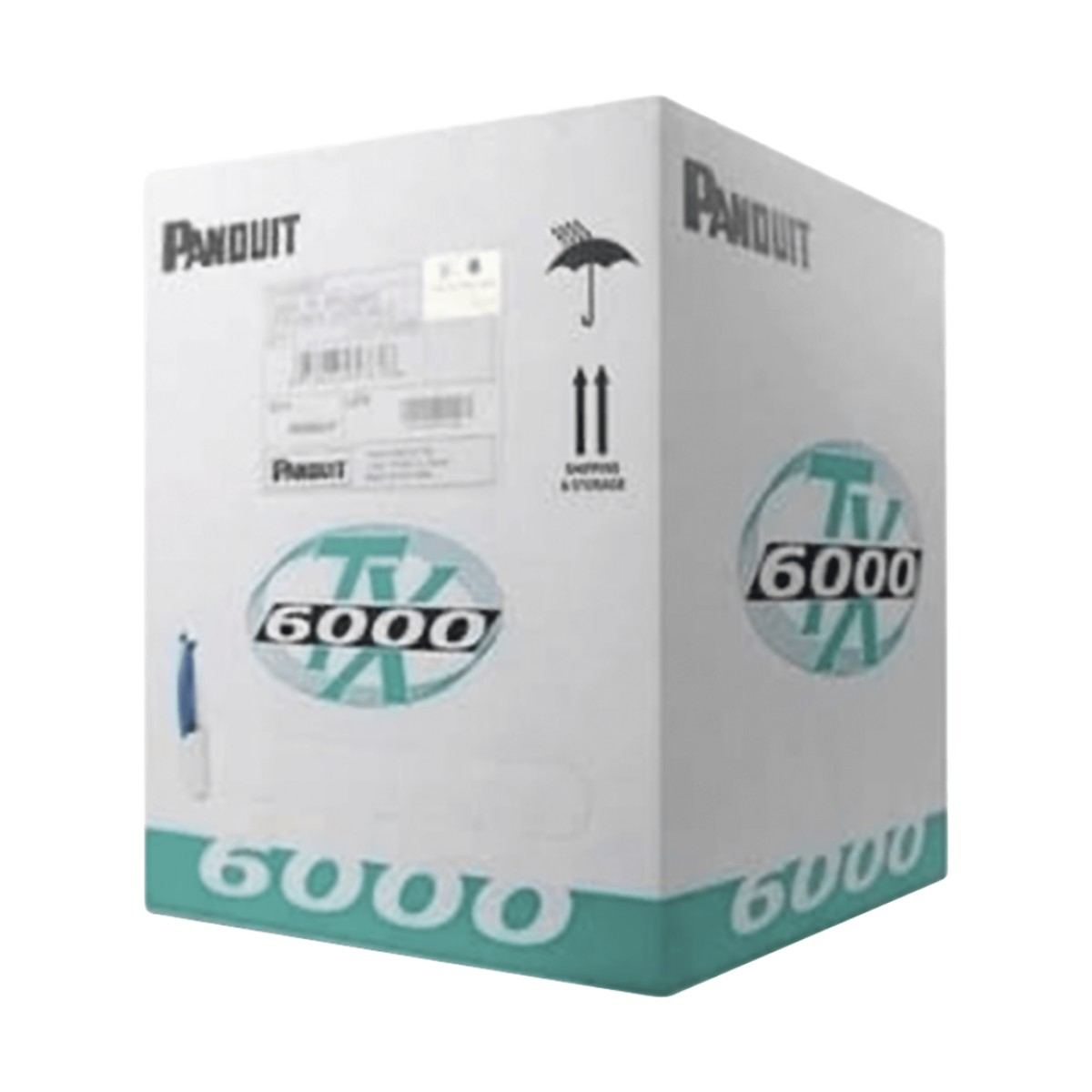 Bobina de Cable UTP 305 Metros (1000 Pies) de Cobre, TX6000™ PanNet, Reelex, Rojo, Categoría 6 Mejorado (23 AWG), PVC (CM), de 4 Pares