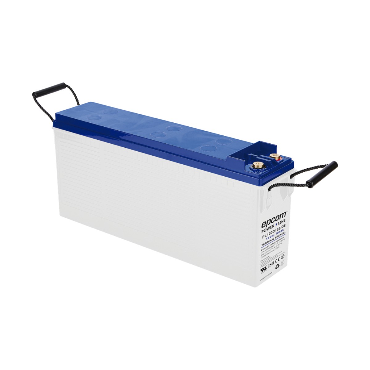 Batería AGM-VRLA Ciclo Profundo / 12 Vcc / 100 Ah (10 h) / Terminal M8 / Carcasa Ignífuga UL94-V0 / Baja Autodescarga / 1620 A Cortocircuito