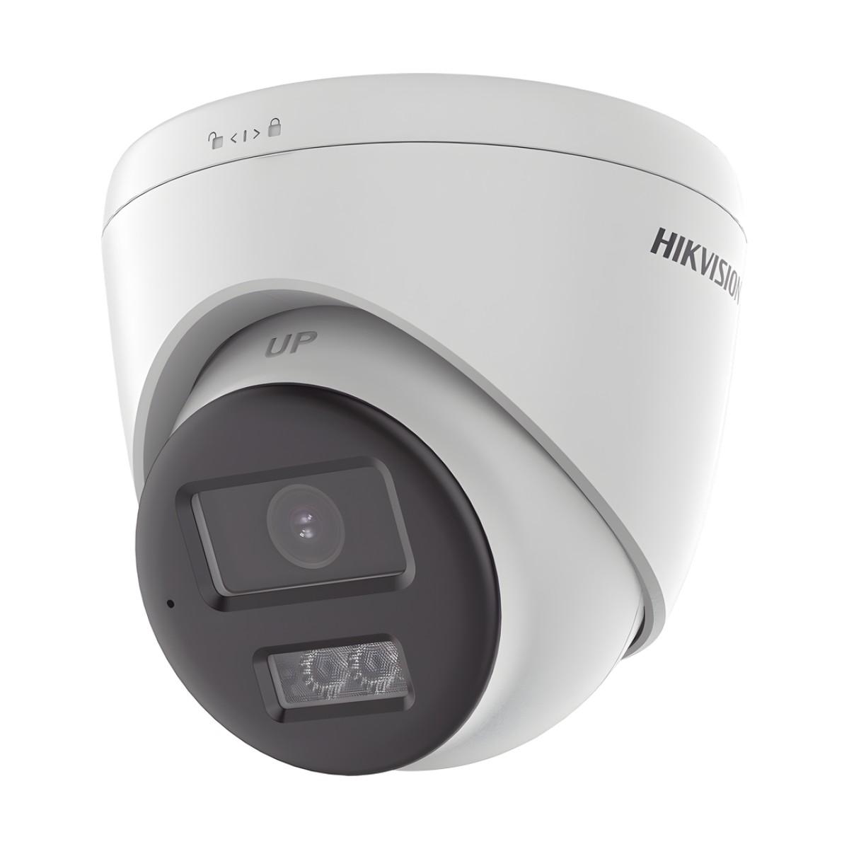 [Audio Bidireccional + Dual Light + ColorVu] Turret TURBOHD 4K (8 Megapixel) / Lente 2.8 mm / 40 mts IR EXIR + 40 mts Luz Blanca / Micrófono y Bocina Integrado / Exterior IP67 / dWDR