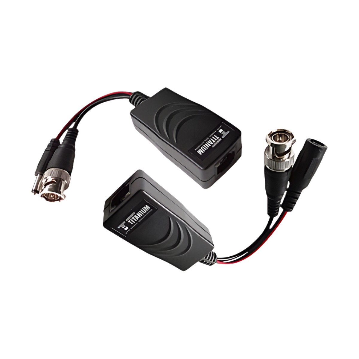 Kit de transceptores activos TURBO HD. Convierte 36/24 Vcc a 12 Vcc regulados, a través de cable  UTP Cat5e / 6. Transmision de 200 m (Revisar tabla de resoluciones )