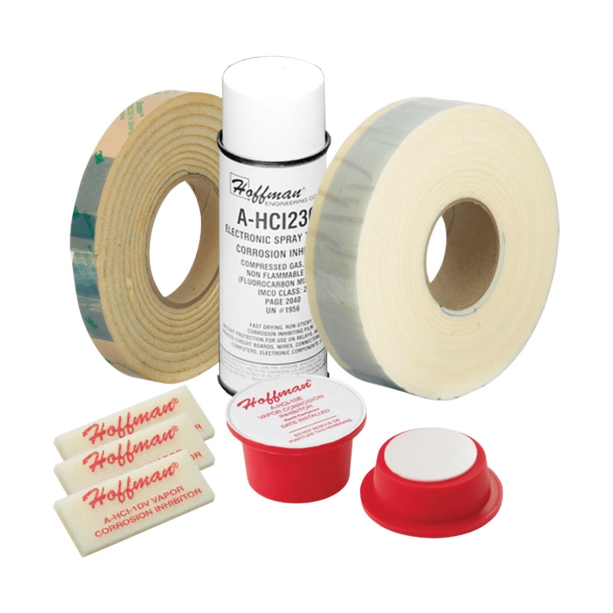 Rollo de Cinta Inhibidora de Corrosión / 240 pies cúbicos (6.8 m³) / 6 mm x 51 mm x 6.1 m (0.25 in x 2 in x 20 ft) / Protección por Fase Vapor / Respaldo Adhesivo / Empaque Individual