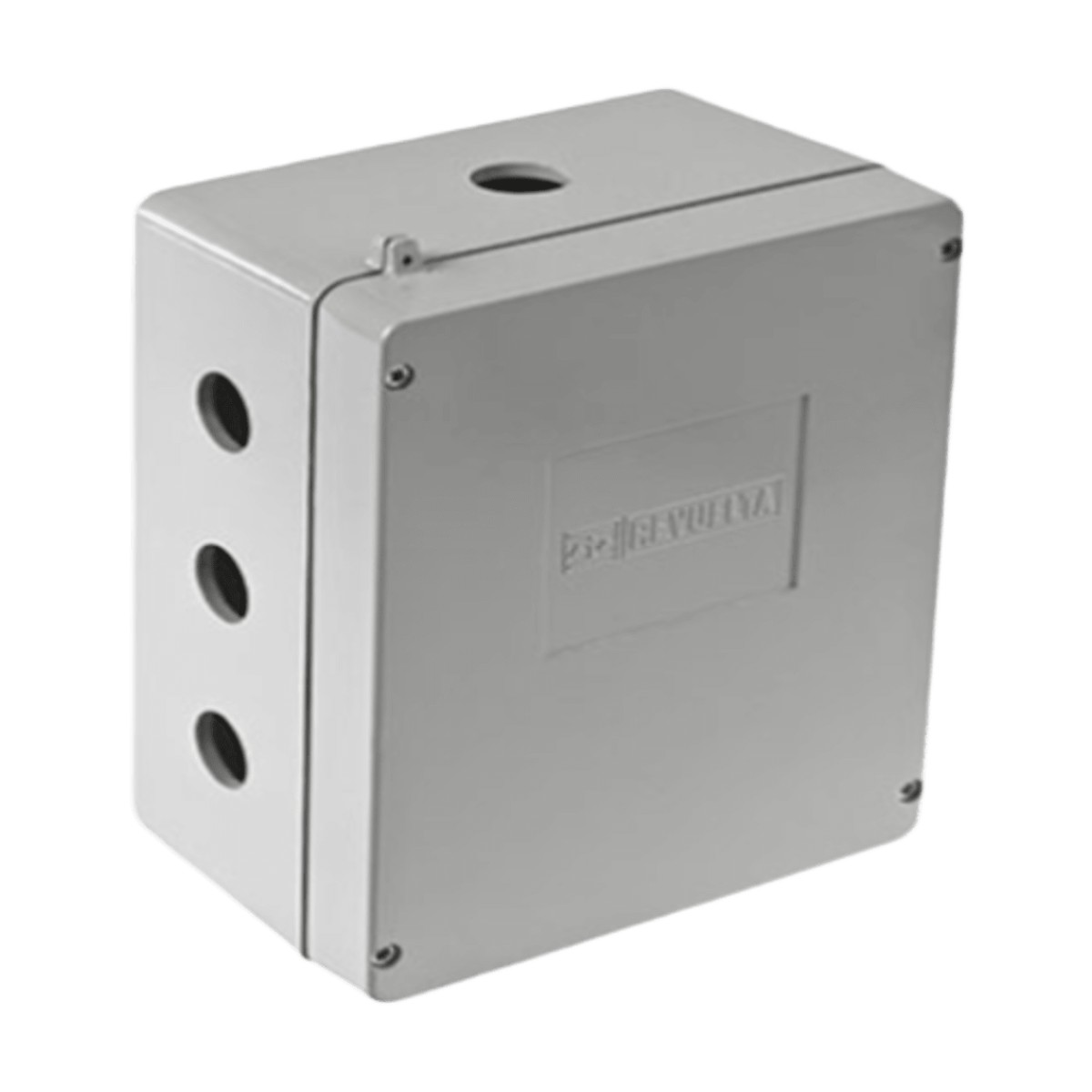 Caja de Unión de Aluminio con 3 salidas de 3/4" / 3 Orificios en la parte inferior.