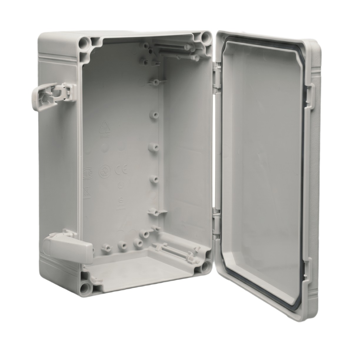 Gabinete QLine I Tipo 4X / 300 x 200 x 180 mm (11.81 x 7.87 x 7.09 in) / ABS / IP66 / Tapa Opaca con Tornillos / Montaje 280 x 180 mm / Gris RAL 7035