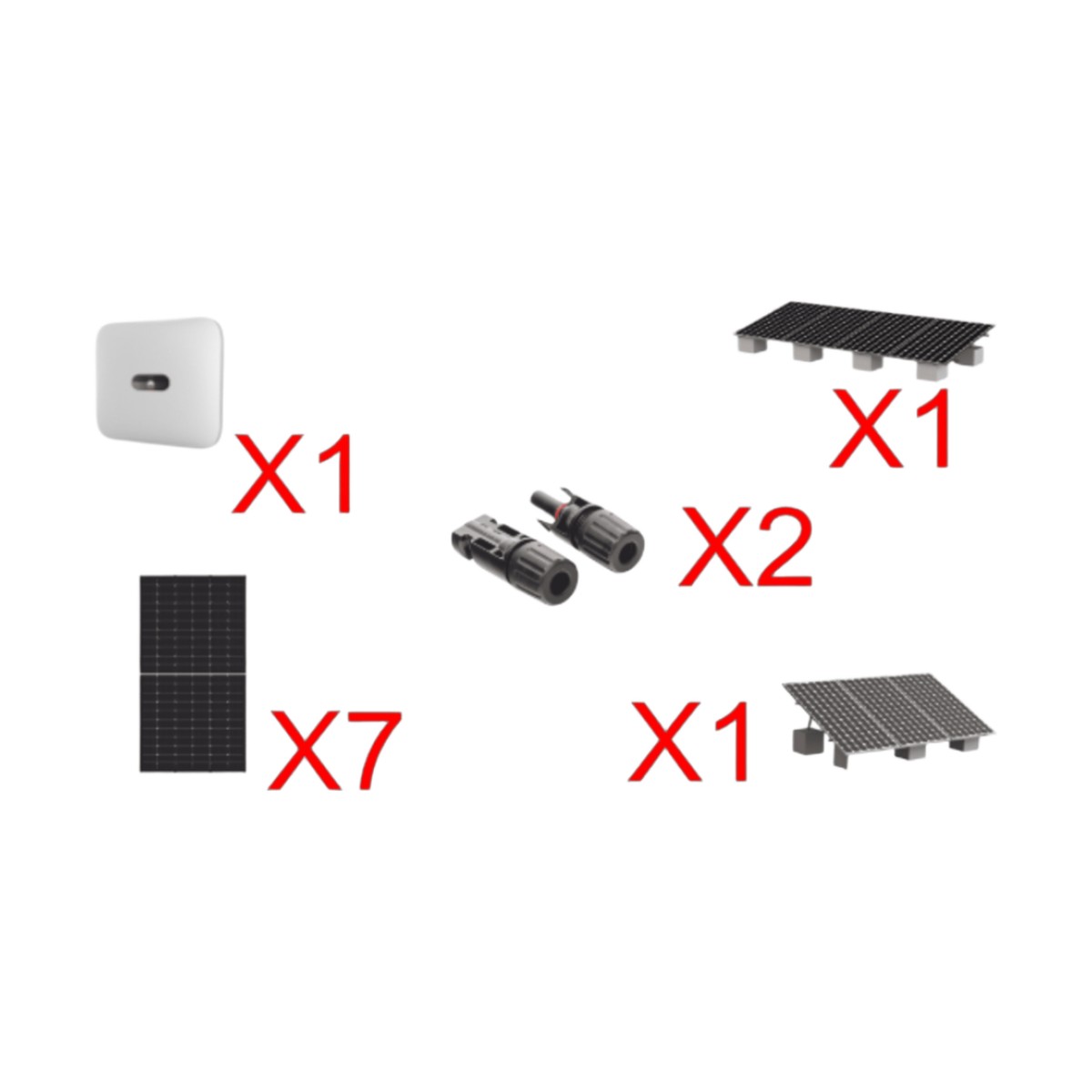 Kit Solar Interconexion  / 4 kW  220Vca / Inversor HUAWEI/ Montaje Incluido