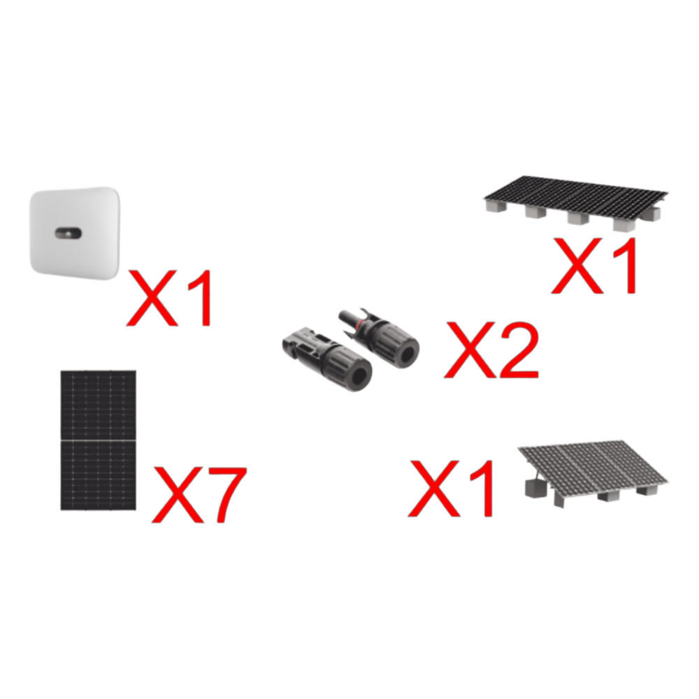 Kit Solar Interconexion  / 4 kW  220Vca / Inversor HUAWEI/ Montaje Incluido