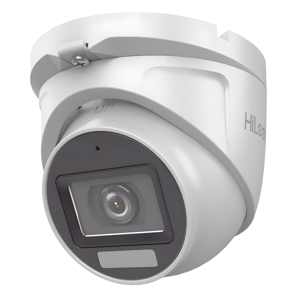 [Dual Light + ColorVu] Turret TURBOHD 3K megapixel / 30 mts IR + 20 mts luz blanca/ Lente 2.8 (105° de Visión) / Exterior IP66 / Audio por Coaxitron / TVI-AHD-CVI-CVBS / Metal  / Smart-Hybrid light