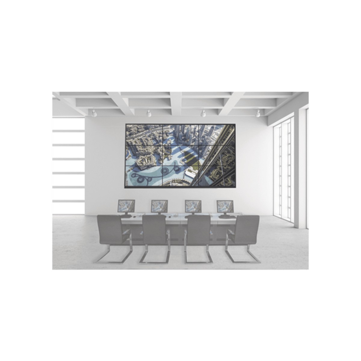 Kit Videowall 3X2 / Incluye 6 Pantallas de 55" / Decoder / Base de Pared / Accesorios de Instalación