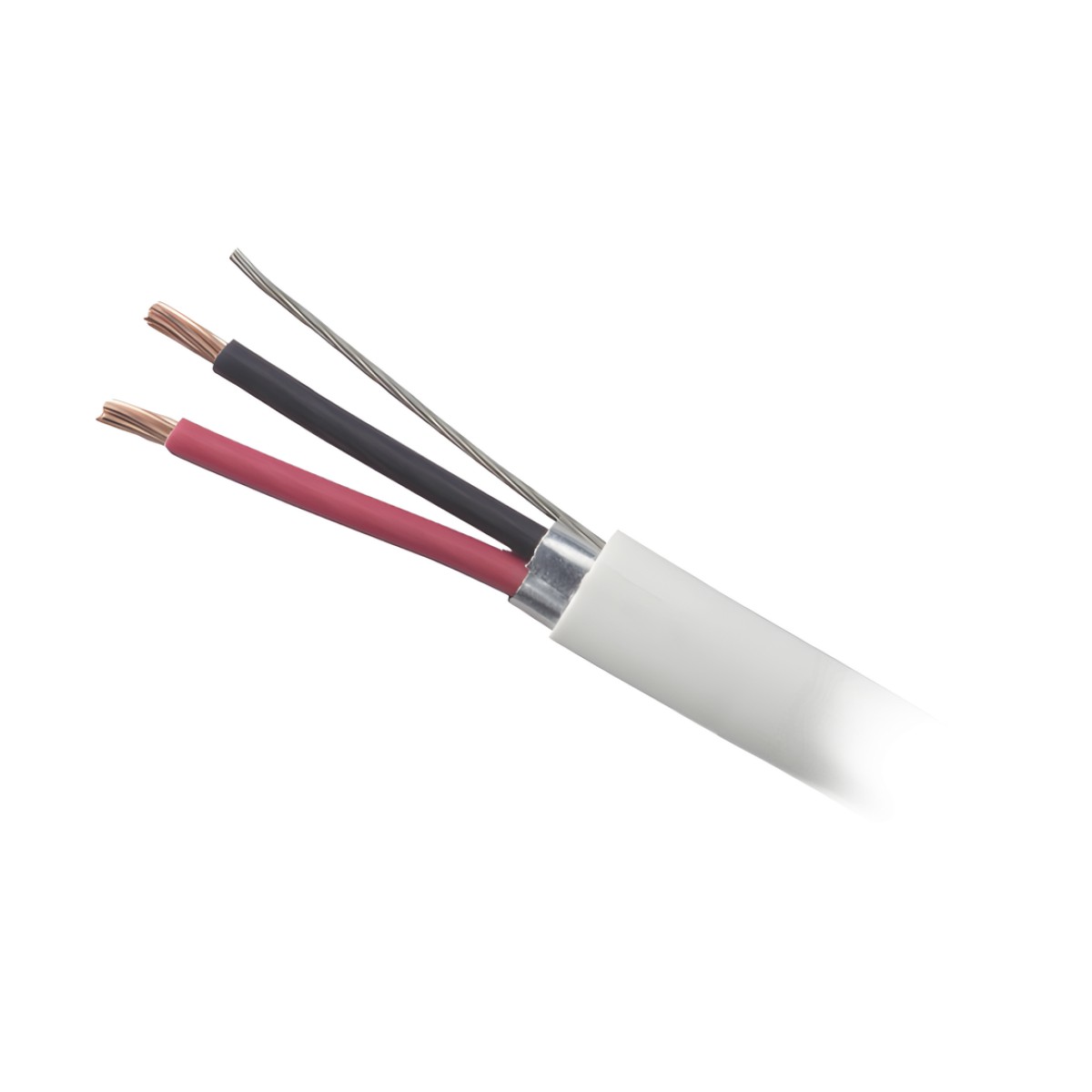Bobina de 152 m (500 ft) / Cable para Bocina 2x18 AWG / Blindado / Blanco