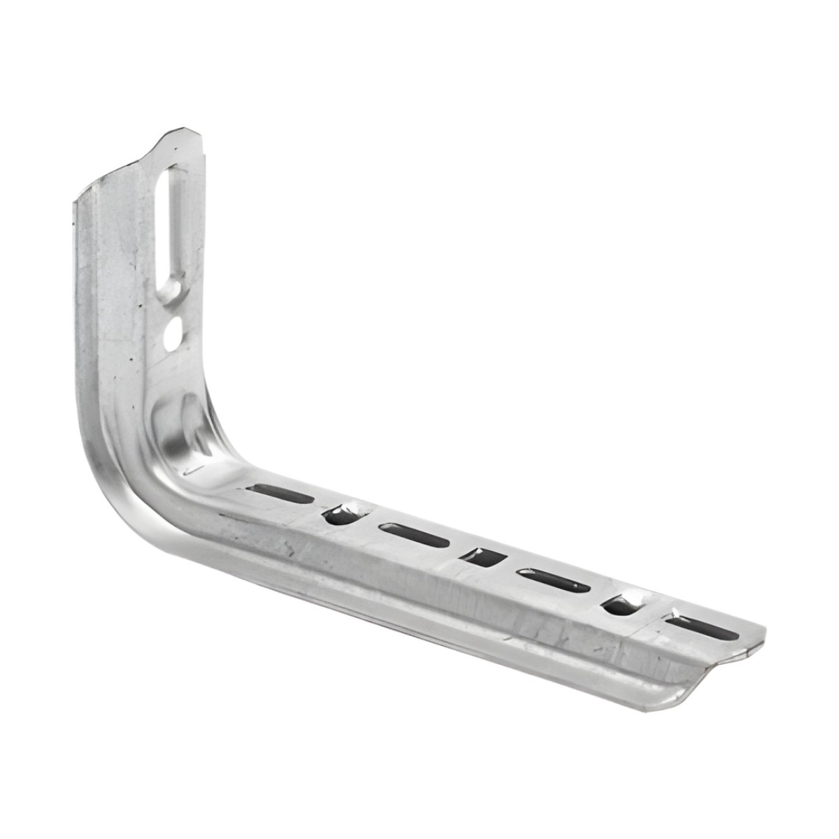 Ménsula omega tipo L inteligente, 310 mm de ancho, con acabado Electro Zinc