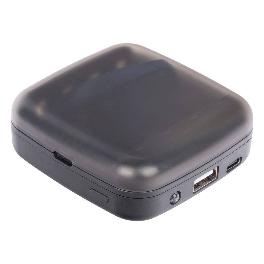 Power bank y Cargador para baterías 2 en 1,  carga individual y/o  simultánea hasta 4 baterías,  (AA y AAA, Ni-MH y Li-Ion)