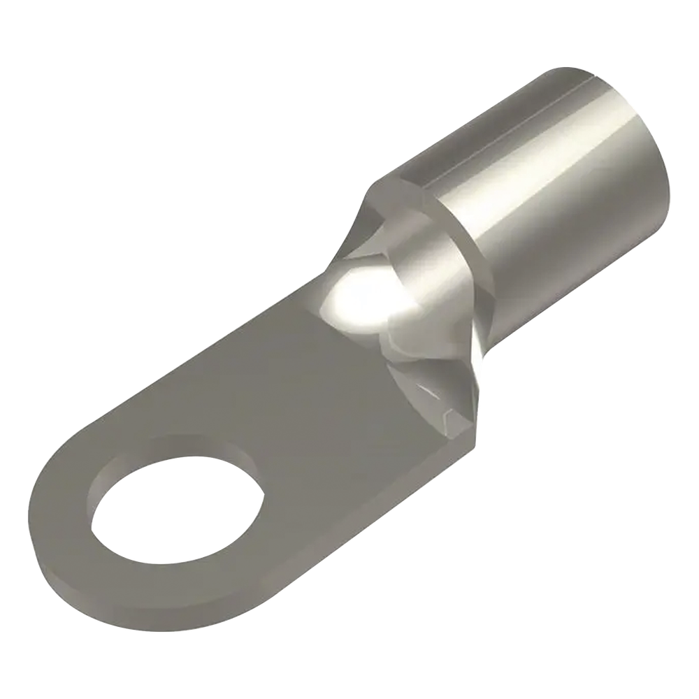 Zapata Terminal de Ojillo para Tornillo 1/4" (6.35 mm)  y Calibre 6 AWG.