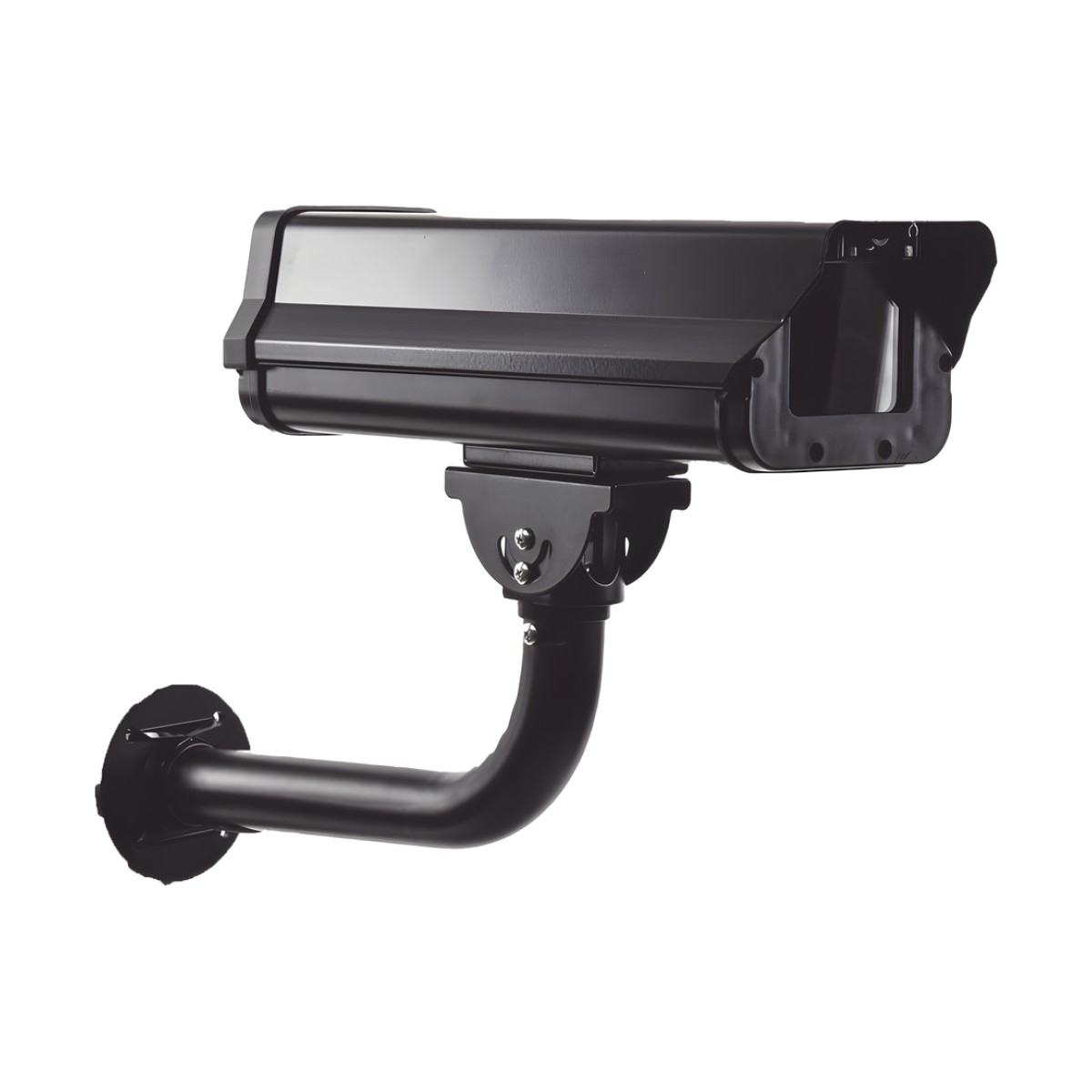 Gabinete Antivandálico(IK10) / Uso en Exterior (IP66) / Compatible con Cualquier Cámara Tipo Box (Professional) / Brazo de Acero Color Negro