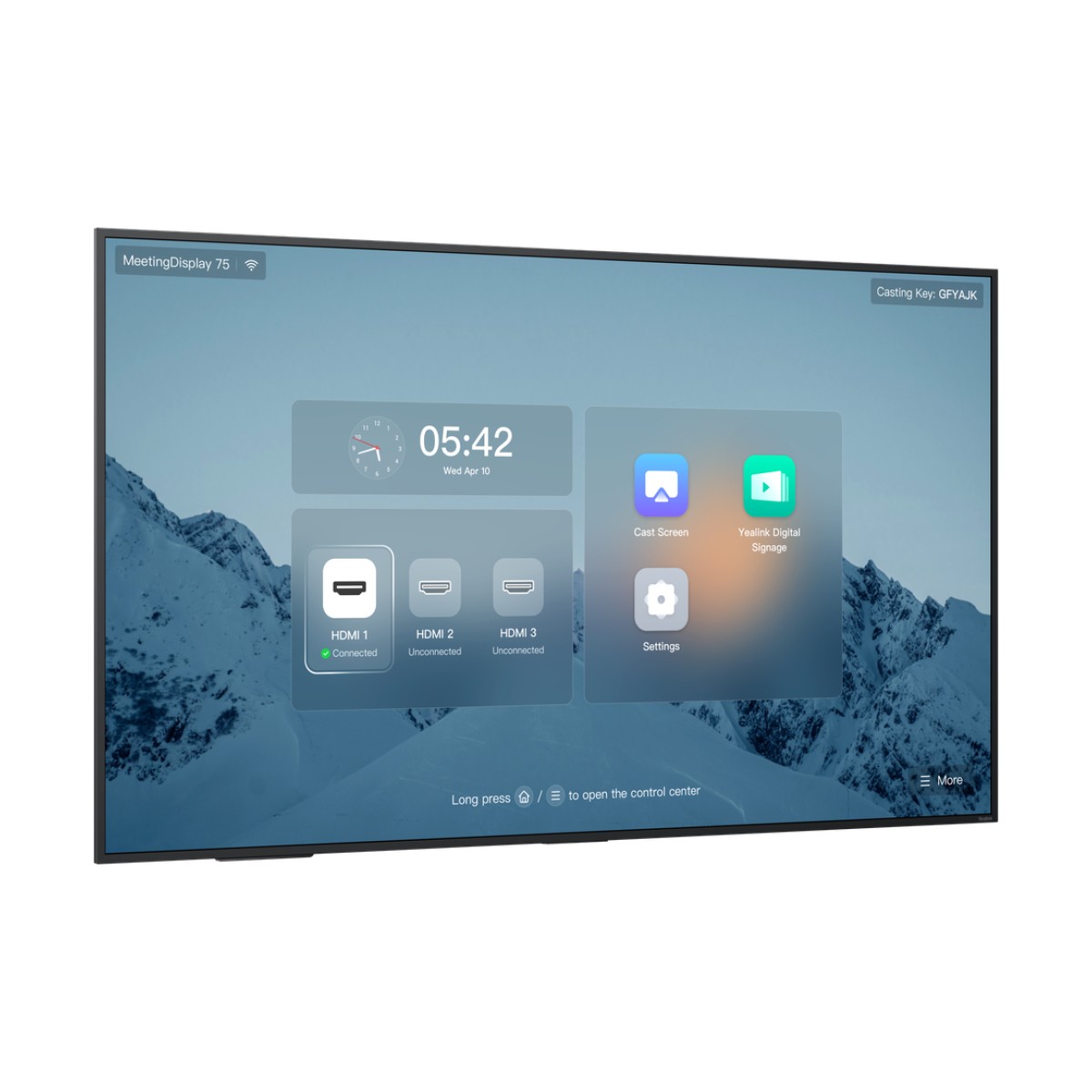 Pantalla Profesional Yealink de 75" MD-75 para Salas de Juntas, con Integración a MeetingBars y Control Inteligente