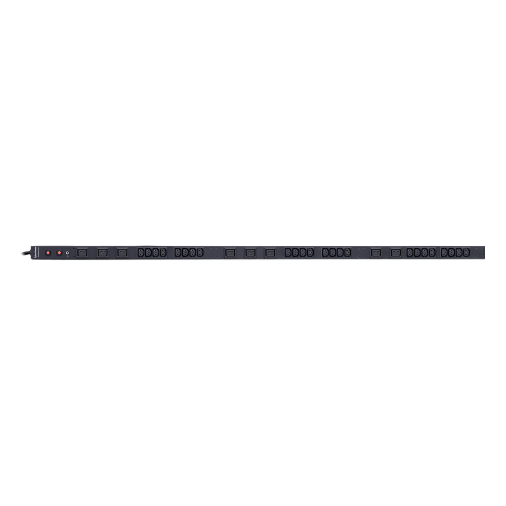 PDU Básico para Distribución de Energía, Entrada 200-230 Vca NEMA L6-30P, Con 24 Tomas C13 y 8 C19, de Instalación Vertical, 30 Amp, 220 Vca