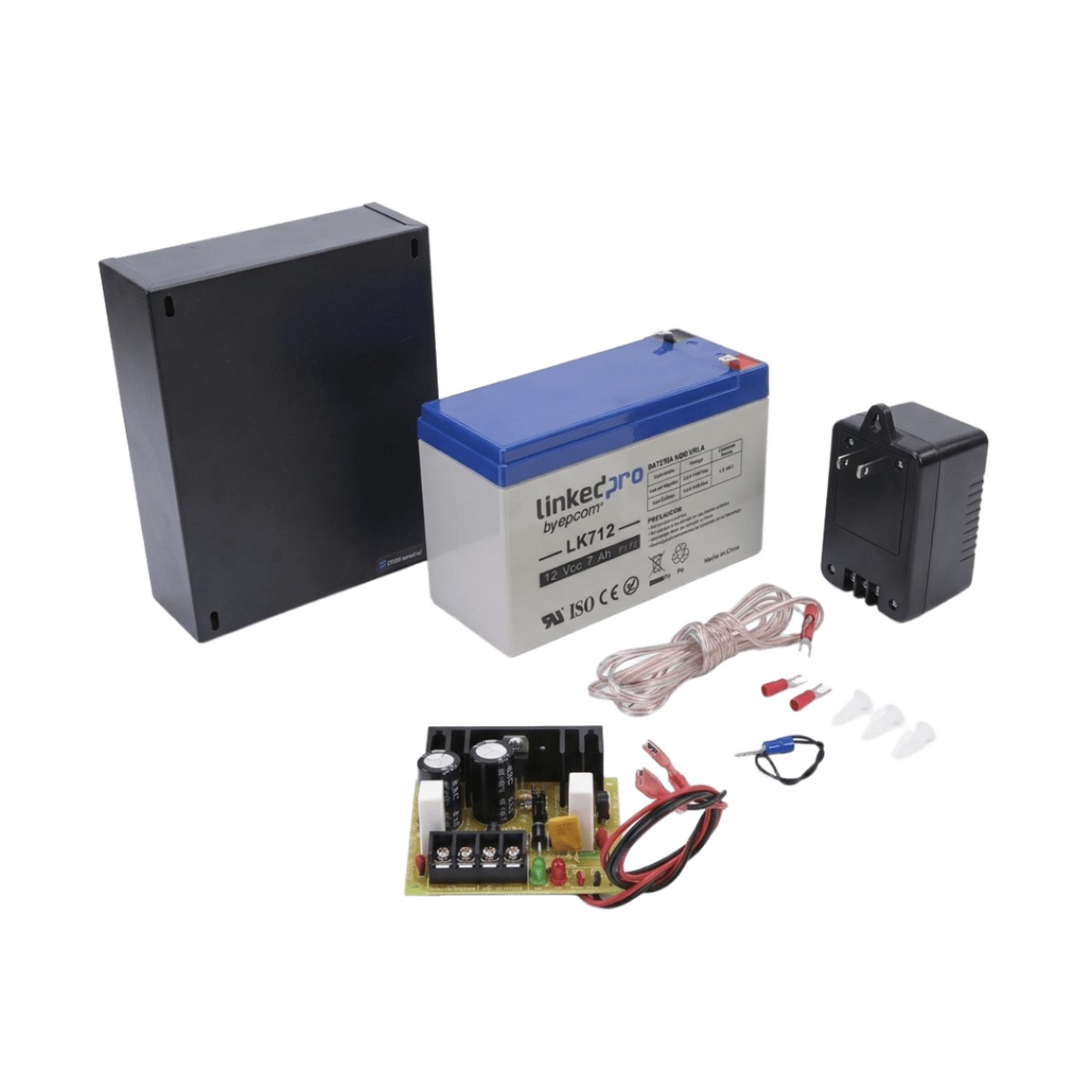 Fuente de 12 Vcc 1A / Para Control de Acceso / Con Batería de Respaldo Incluida LK712 /