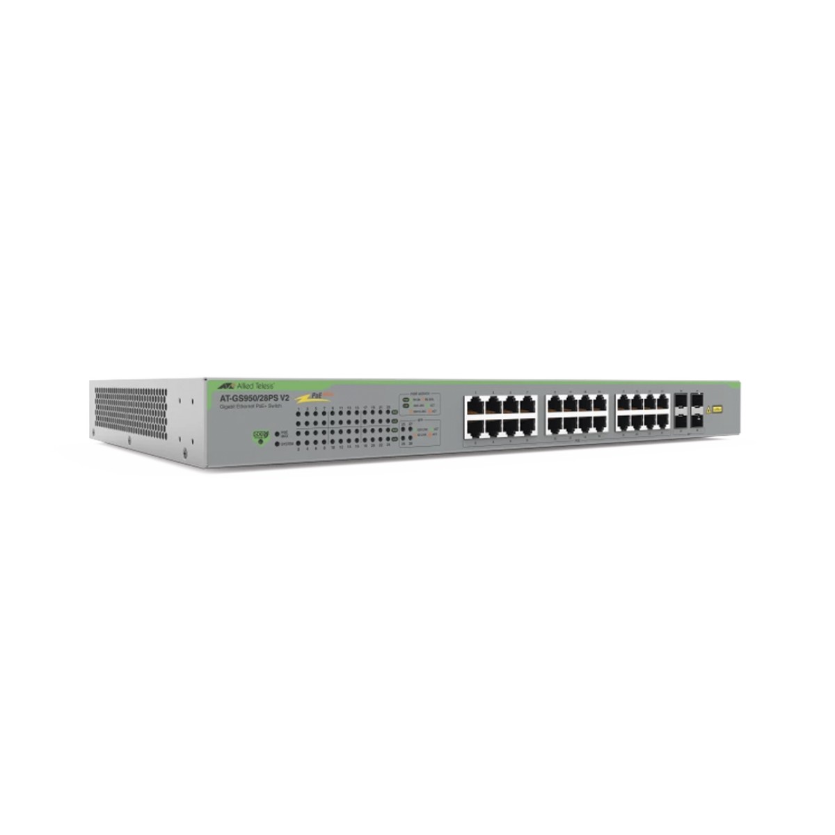 Switch PoE+ Gigabit WebSmart de 24 puertos 10/100/1000 Mbps + 4 puertos SFP Gigabit, 185 W, Version 2