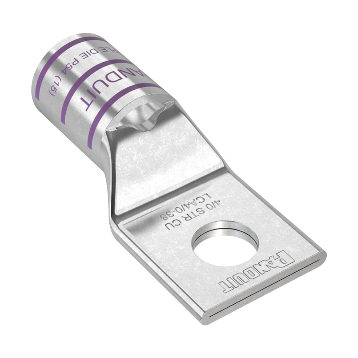 Zapata de Compresión de Cobre con Orificio 3/8", para Cable 4/0 AWG. 1 Piezas
