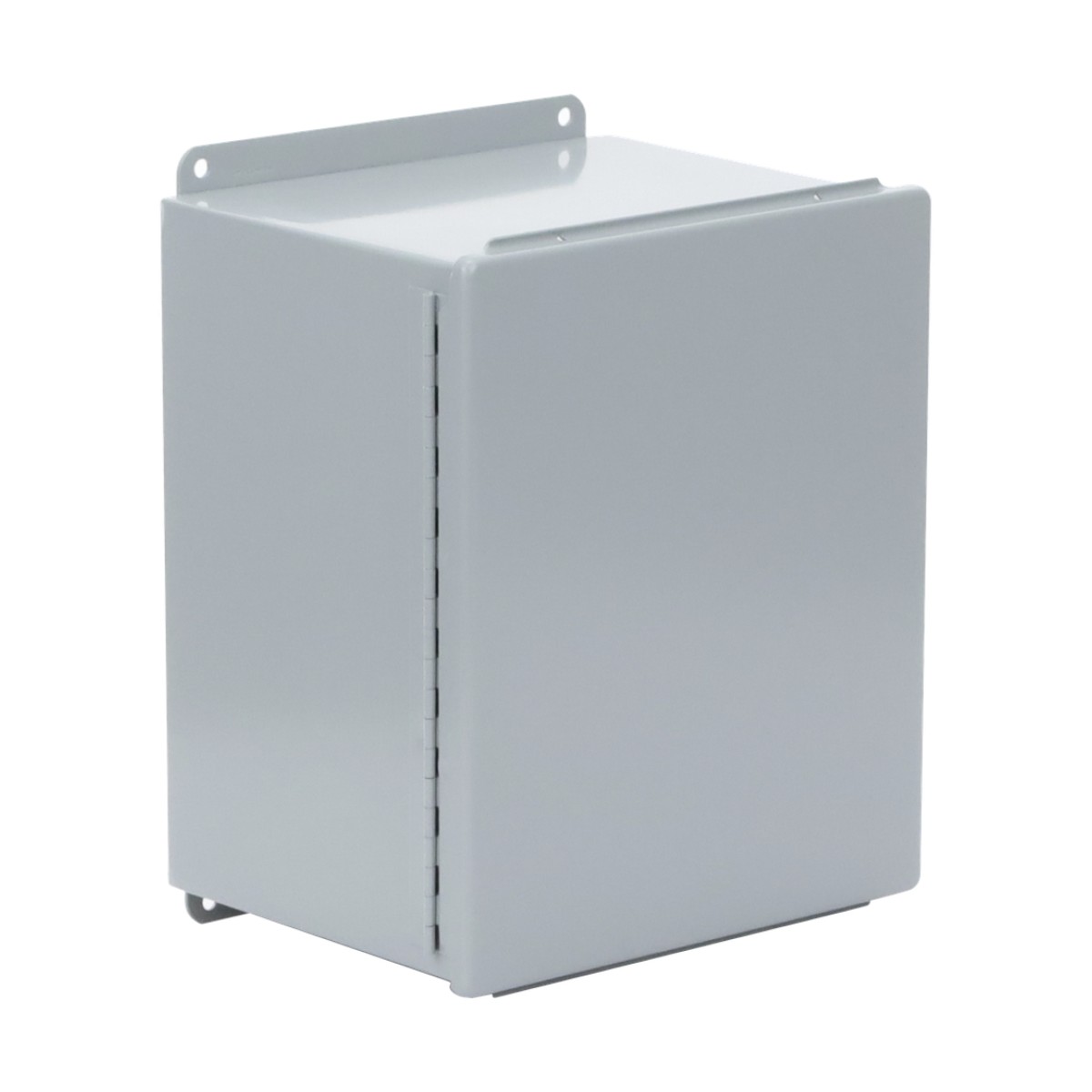 Gabinete de Bisagra Continua NEMA 12; IP66 de Uso en Intemperie, 305 x 254 x 203 mm, De Acero, Color Gris