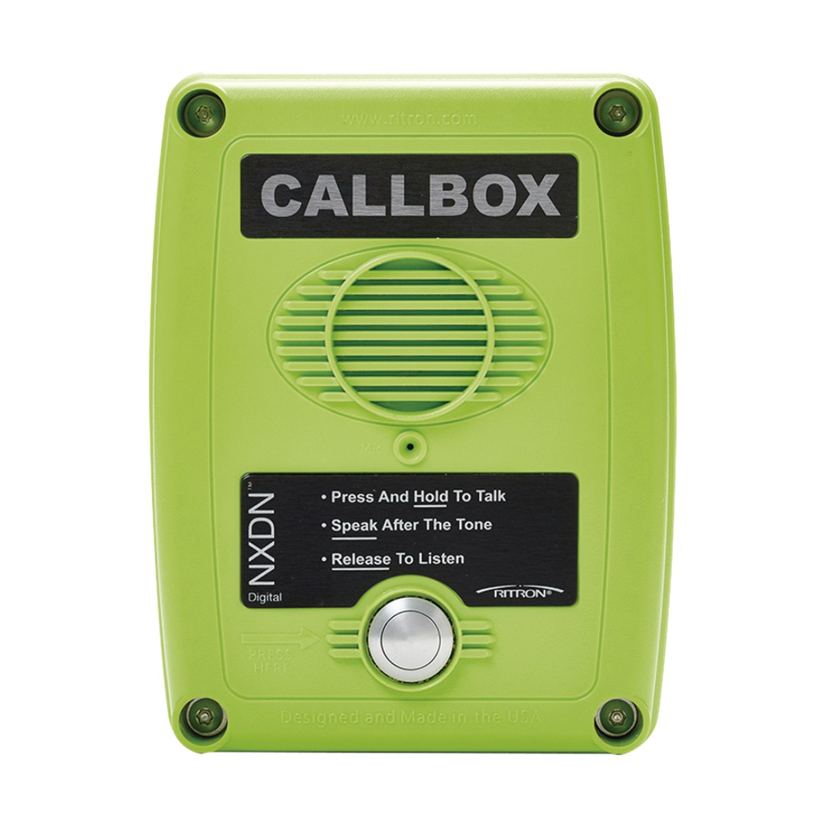 Callbox Digital NXDN, Intercomunicador Inalámbrico Vía Radio UHF 450-470MHZ, Serie Q7 en Color Verde
