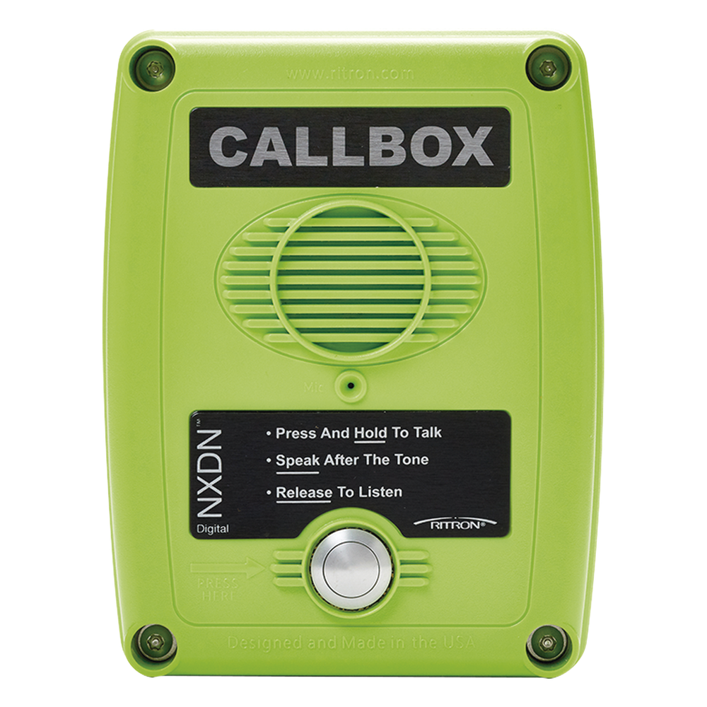 Callbox Digital NXDN, Intercomunicador Inalámbrico Vía Radio UHF 450-470MHZ, Serie Q7 en Color Verde