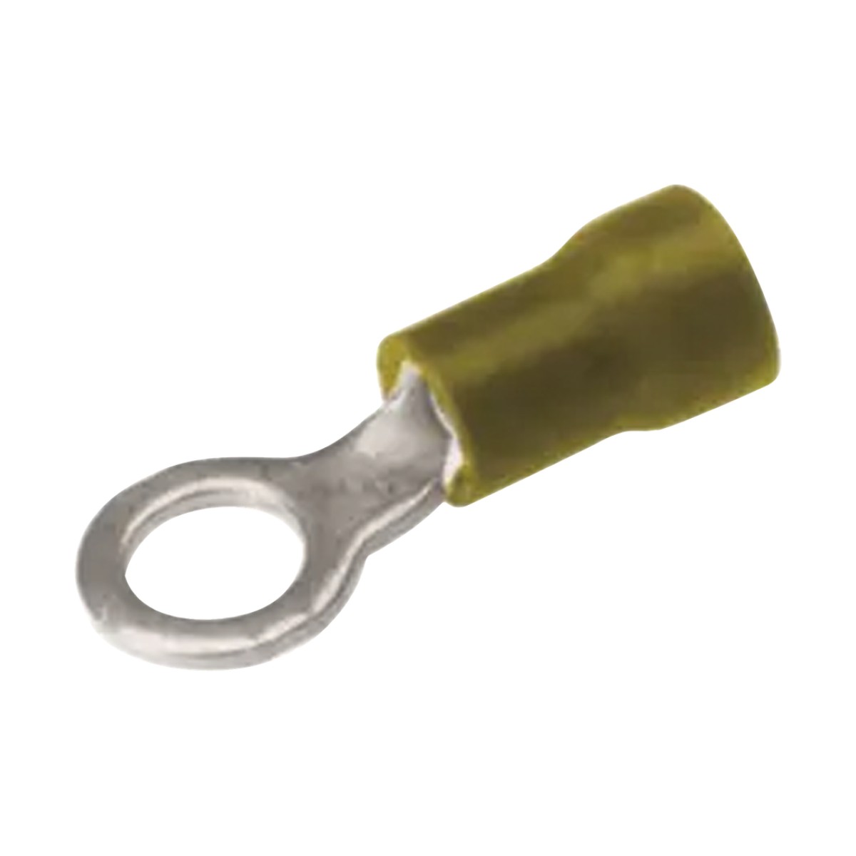 Zapata Terminal de Ojillo  para Tornillo 3/16 in (5 mm) calibre 12-10 AWG con aislamiento de vinilo.