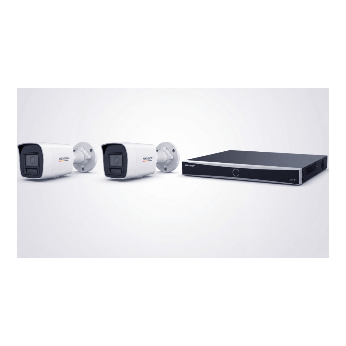 [ KIT ACUSEEK 2 CAM + 1 NVR ] / NVR 12 Megapixel / 8 Canales IP / 8 Puertos PoE / Cámara 4 MP / Tipo Bullet / Luz Dual 30 mts IR + 30 mts Luz blanca / Microfono Integrado / Exterior IP67 / WDR