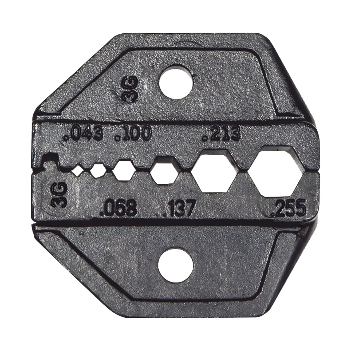 Matriz Ponchadora para RG58, RG59, RG62 y RG174. Compatible con Pinza Ponchadora VDV200-010