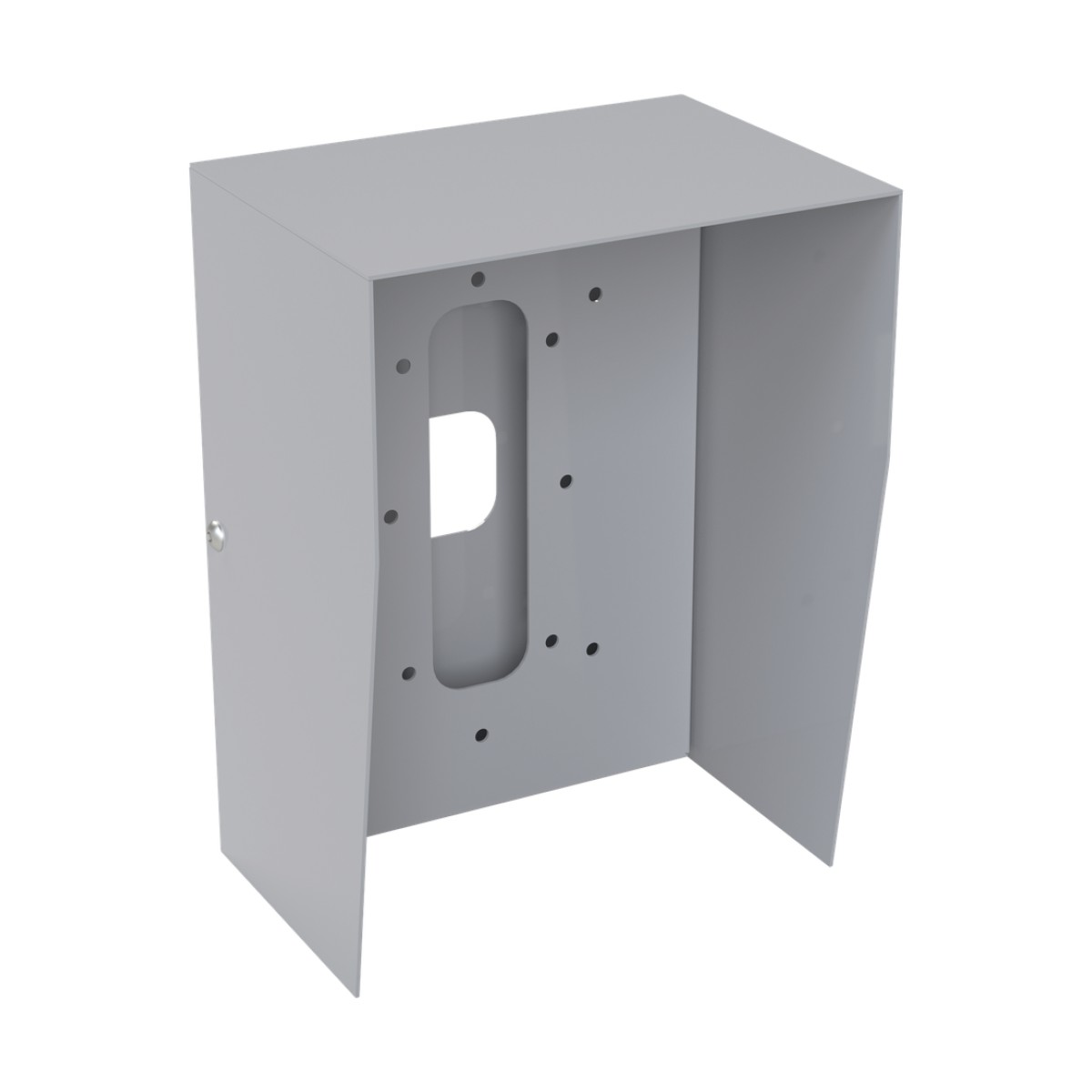Cubierta Industrial para montaje de Porteros IP Fanvil y Grandstream, pintura electrostática color gris.
