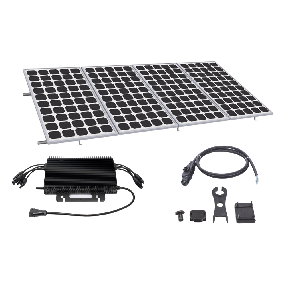 Kit Solar para Interconexión de 2.2KW de Potencia Pico 220Vcc con Microinversor y 4 Módulos de 550 W (Incluye Montaje )