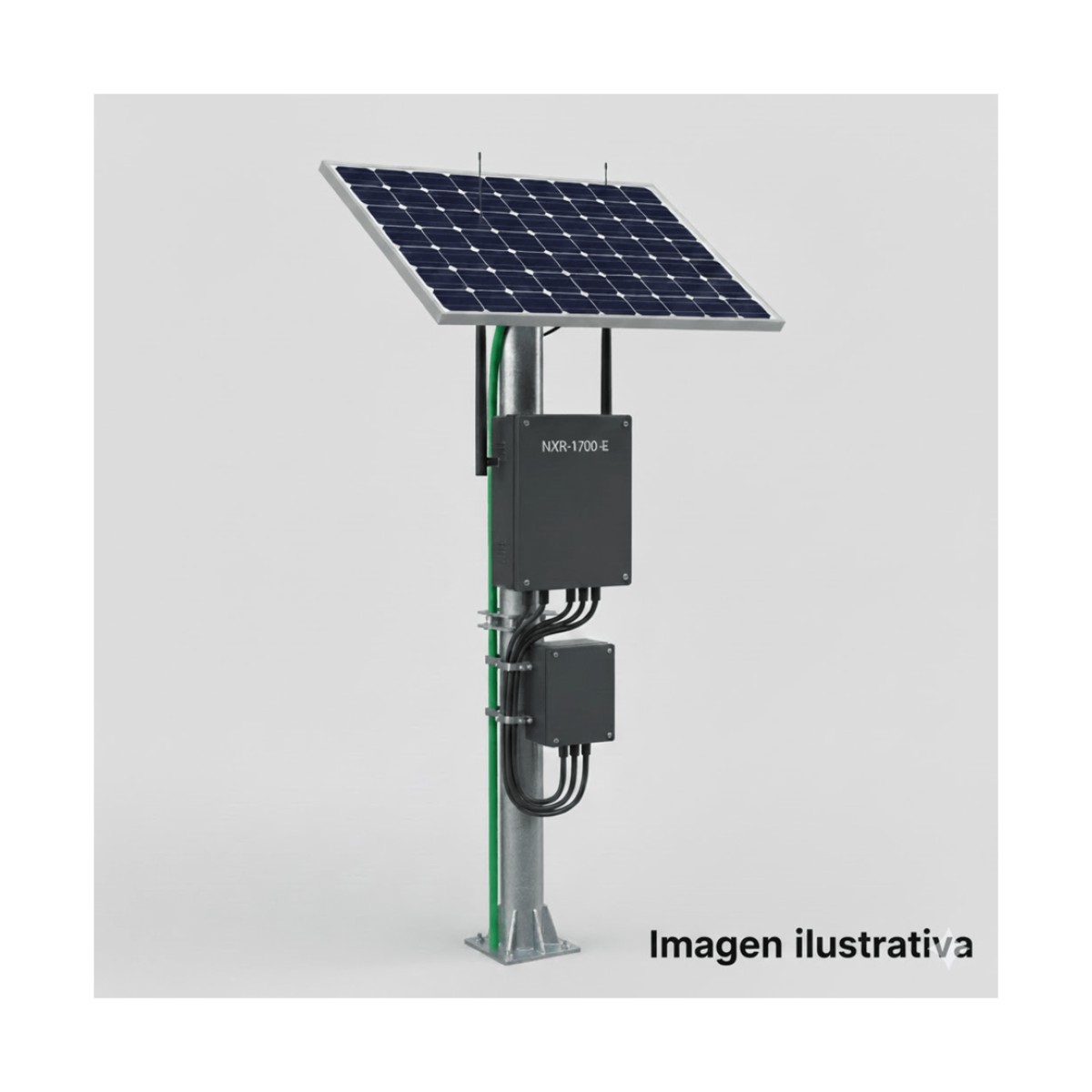 Kit Solar de 14 W con PoE Pasivo 24 Vcc para un radio de Ubiquiti airMAX o Cambium ePMP
