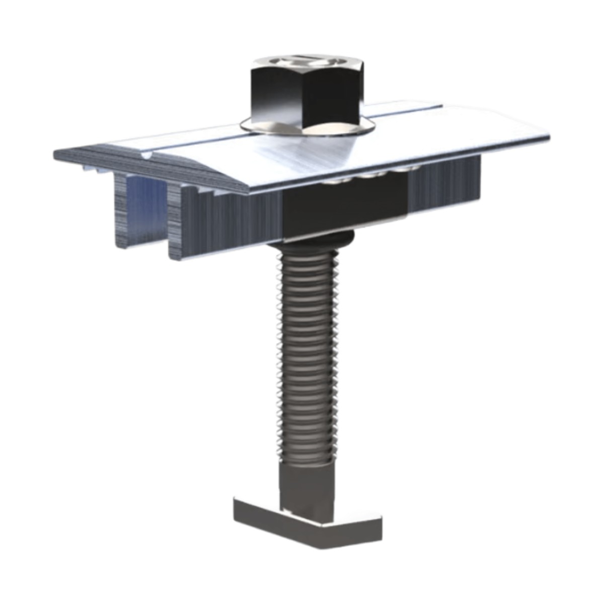 Middle Clamp Pro / Abrazadera Intermedia para Fijación de Módulos / Compatible con Módulos de 30-40 mm / Acero Inoxidable / Para Soluciones N Rail y S Rail