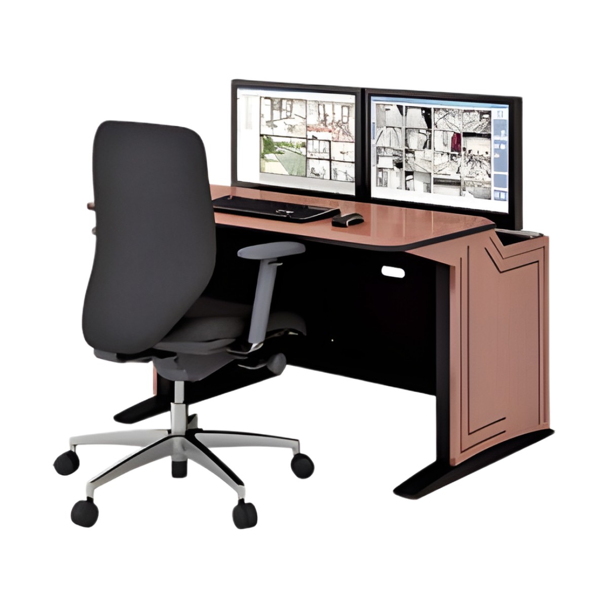 Estación de Monitoreo Ergonómica  de 48" Diseño Modular