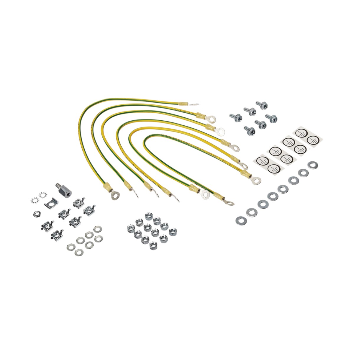 Kit de Accesorios de Tierra Física, Para Gabinetes ProLine, Incluye 6 Cables 12 AWG de 411 mm de Largo Con Terminaciones de Anillo y Accesorios de Montaje M6