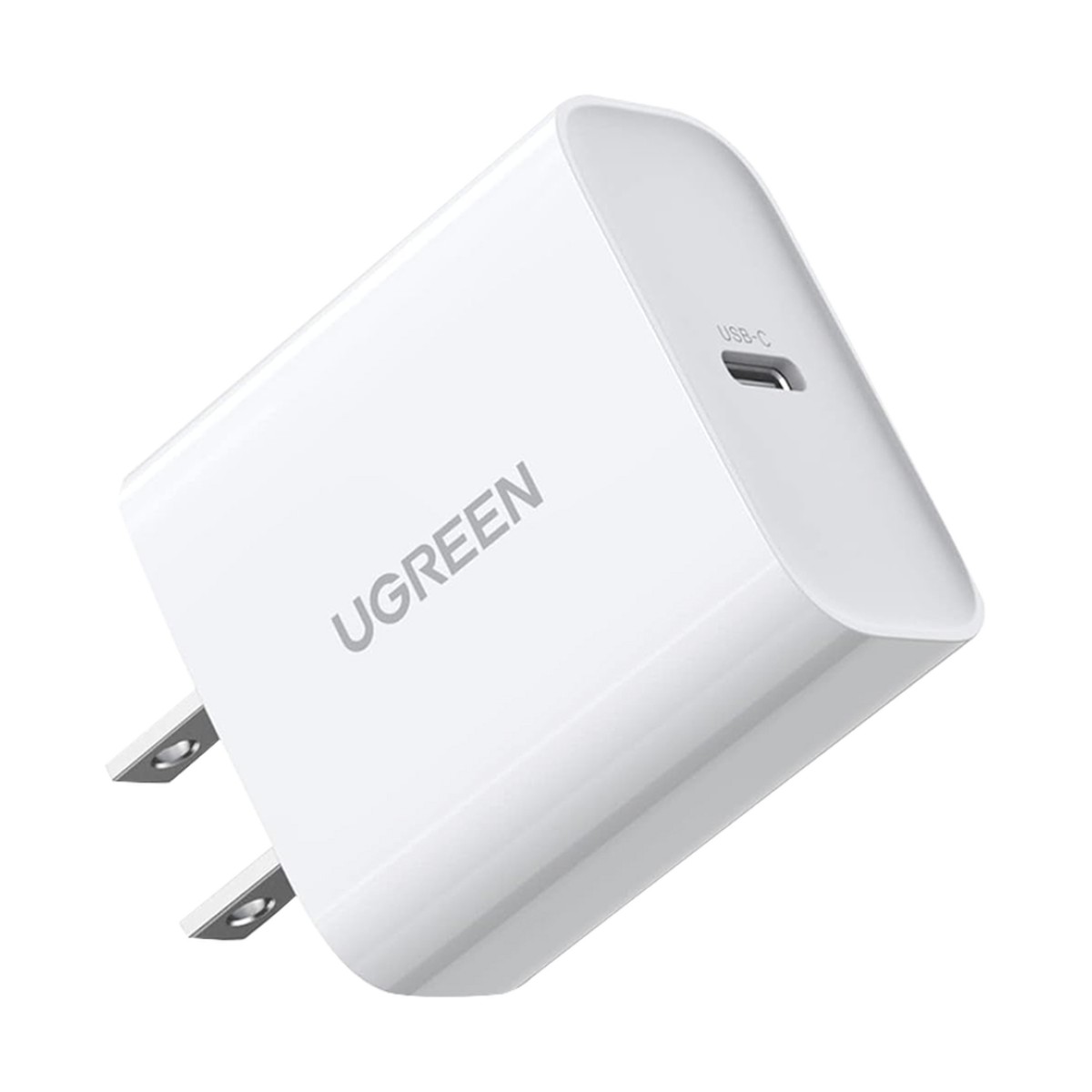 Cargador USB-C de 20W | 1 USB-C de Carga Rápida | QC4.0+ | PD3.0 | PPS | BC1.2| Carga Inteligente | Chip PWM | Múltiple Protección | Mayor Eficiencia Energética | Tamaño Compacto | Carcasa Ignifuga | Color Blanco.