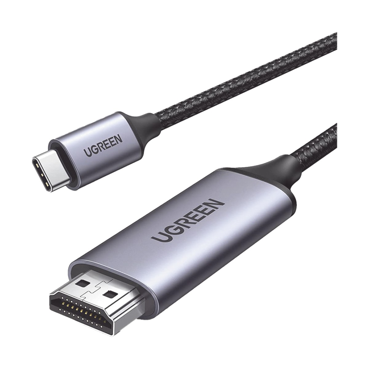 Cable USB-C 3.1 a HDMI 4K | 1.5 Metros (4.92 Pies) | Compatible con Thunderbolt 3 & 4 | Adaptador Tipo-C a HDMI | 4k@60Hz | Soporta Modo Espejo y Modo Extendido | Carcasa de Aluminio | Nylon Trenzado | Conector Niquelado | Blindaje Multicapa