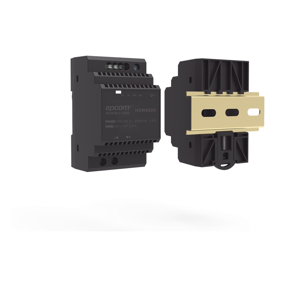 Fuente de Poder Industrial Entrada: 100-240 Vca / Salida: 24 Vcc/ 2.5 A/ 60 W/ Riel Din