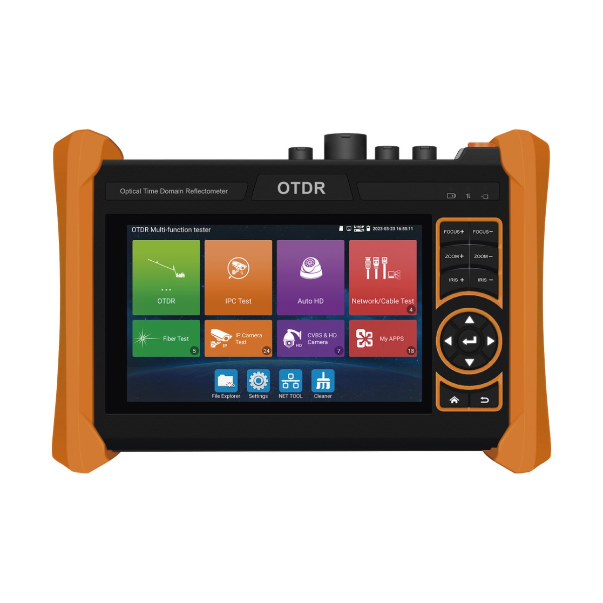 Tester Profesional OTDR y Video | Fibra Óptica | Cámaras IP | Cableado y Redes| Pantalla 5.4" Táctil | Soporta 4K/8K | HDMI/VGA | Medidor Potencia Óptica | Alcance 150KM | Localizador Fallos VFL | PoE Integrado | WiFi | In