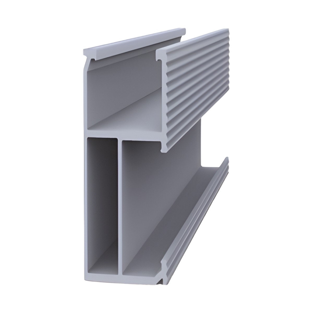 Riel 8 para montaje de módulos fotovoltaicos de aluminio anodizado de 1400mm.