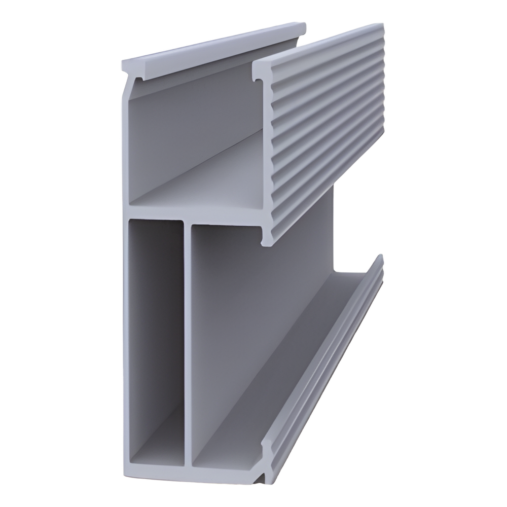 Riel 8 para montaje de módulos fotovoltaicos de aluminio anodizado de 1400mm.
