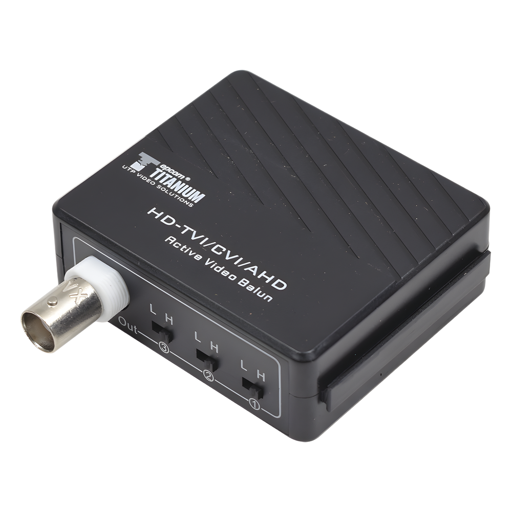 (TRANSCEPTOR) RECEPTOR DE VIDEO ACTIVO DE LARGO ALCANCE /  400 Metros con RECEPTOR ACTIVO TT4501T / Resolución 2 MP / Compatible con cámaras HD-TVI/CVI/AHD/CVBS / Protección Interconstruida contra sobretensión.