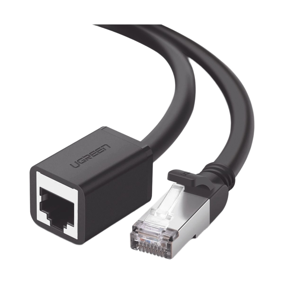 Cable de Extensión Cat6 RJ45 F/UTP / Macho a Hembra / 3 Metros (9.84 Pies) / Método de Conexión 568B / Velocidad de Transmisión 1000Mbps / Ancho de Banda del Canal 250MHz / Caja de Cobre / Negro